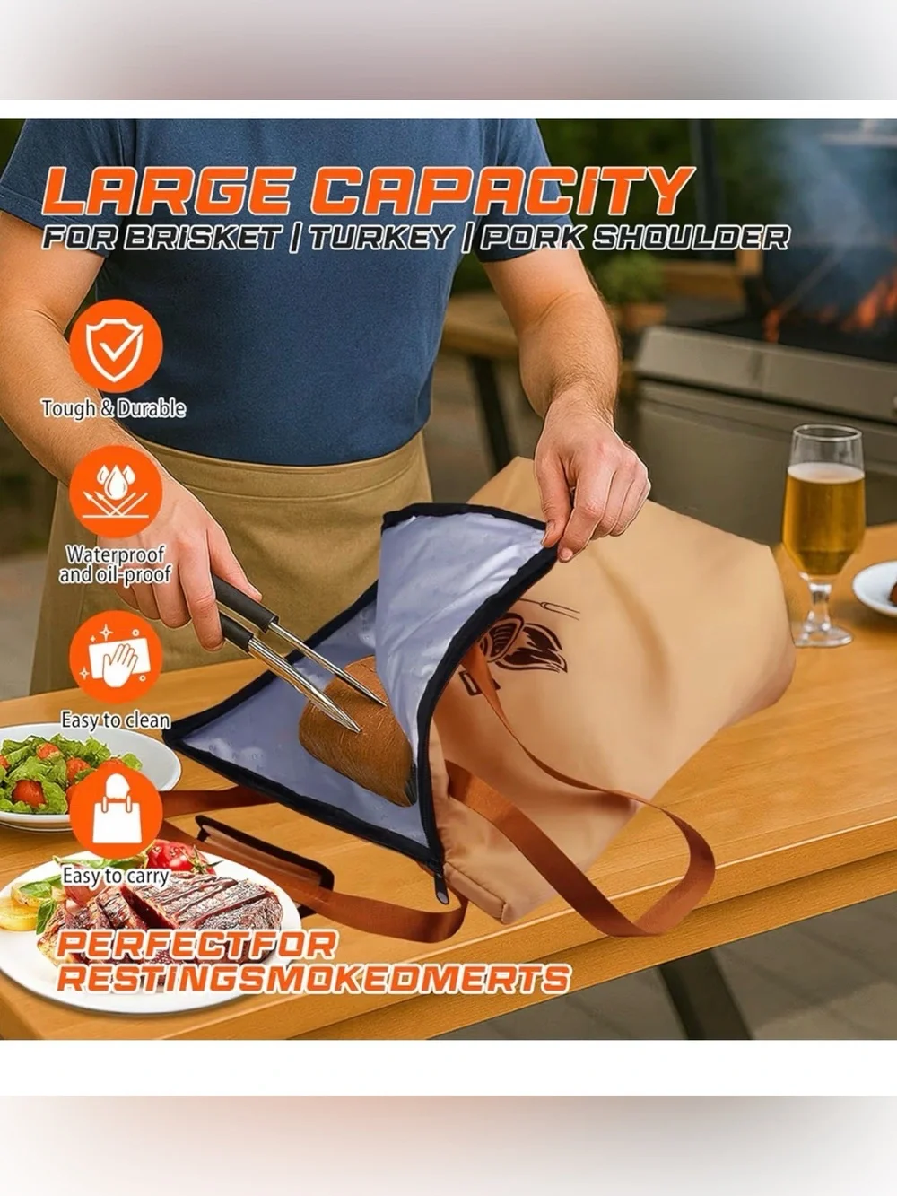 BBQ Meat Blanket - Insulated BBQ Serving Blanket
